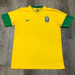Brazil Nike Soccer Jersey Men Size L CALBERTO #4